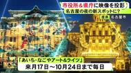 東京都庁では人気集める…名古屋市と愛知県の本庁舎にプロジェクションマッピング アジア大会に合わせ期間限定で