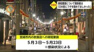 時短営業 ニシタチの受け止めは 宮崎県