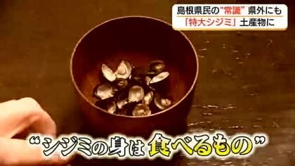 「シジミの身は食べるもの」島根の常識を県外に“特大”サイズの「宍道湖しじみ」土産品に　大学生が奮闘中