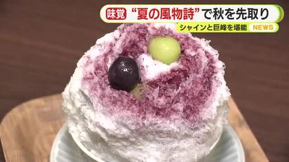 残暑続く…静岡県内も猛暑日　秋の味覚シャインマスカットとかき氷を満喫　今後は栗やサツマイモも　27日も暑さ続く　ゲリラ豪雨にも注意