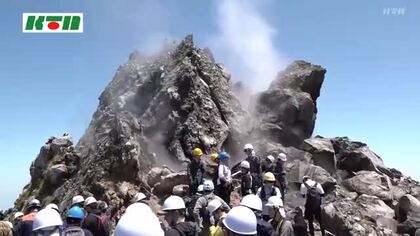 「火山活動は静穏」　雲仙・普賢岳の大火砕流35年を前に火山の専門家などが溶岩ドームの現状を確認