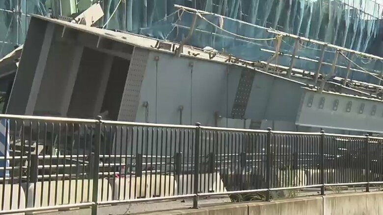 【続報】約140トンの橋げた落下、2人死亡6人けが　立体化に向けた工事中…住民「ドシンときて、地震かと」　静岡市｜FNNプライムオンライン