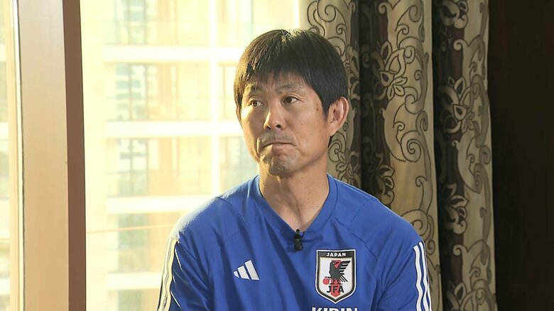 サッカー日本代表を率いた森保一監督「選手たちは素晴らしい準備をして、戦い抜いてくれた」