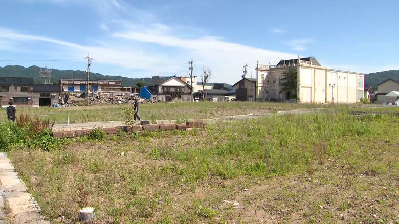 大規模な火災で焼失した輪島朝市跡地