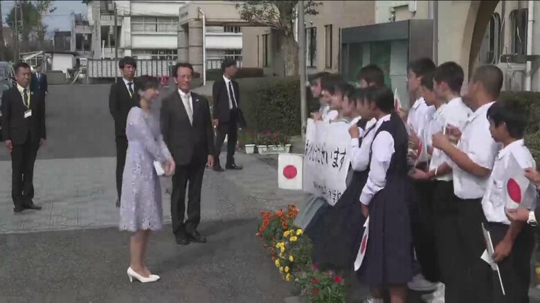 鹿児島の中学生と交流された　2023年10月