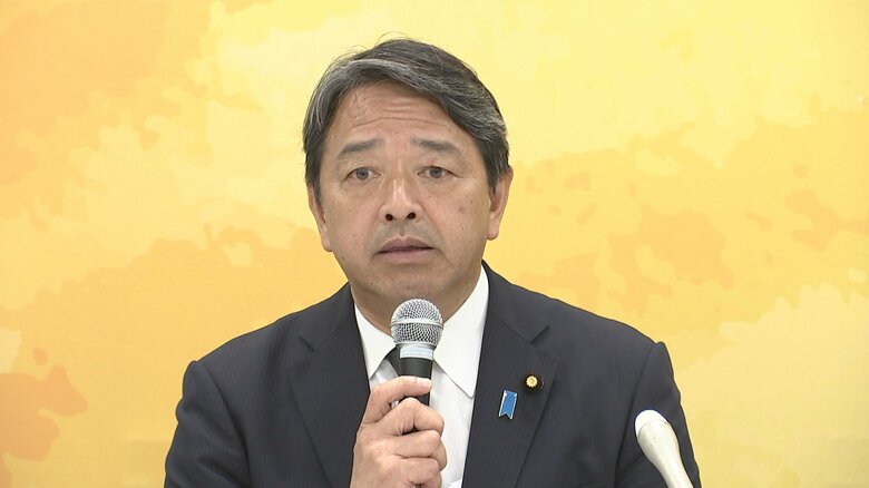 榛葉幹事長は山尾氏の公認見送りについて説明（6月11日）