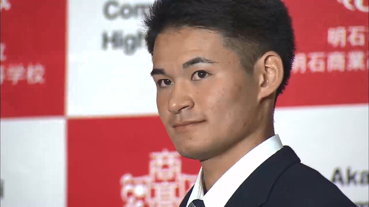 ロッテ最速151キロ剛腕の明石商 中森俊介を2位指名 1位は即戦力左腕の法大 鈴木昭汰
