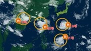【台風情報】4つの台風が同時に存在　新たに発生した台風21号は日本に直接の影響なしか　要警戒は台風18号　九州から関東でゲリラ雷雨に注意
