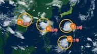 【台風情報】4つの台風が同時に存在　新たに発生した台風21号は日本に直接の影響なしか　要警戒は台風18号　九州から関東でゲリラ雷雨に注意