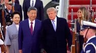 中国・習近平主席をトランプ氏自ら歓迎　アメリカ大統領が空港で出迎えは異例　ホワイトハウスで会談後に晩さん会