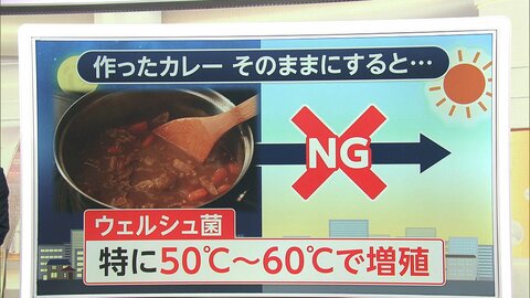 「最近は夏場のノロウイルスも」梅雨時の食中毒どう注意する？　2日目のカレーのウェルシュ菌は再加熱しても死滅せず