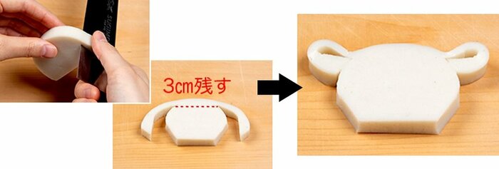 「とら」作り方(提供:紀文食品)