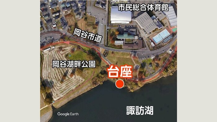 無許可で台座が設置されている場所