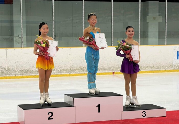 ノービスA女子表彰台（中部選手権）