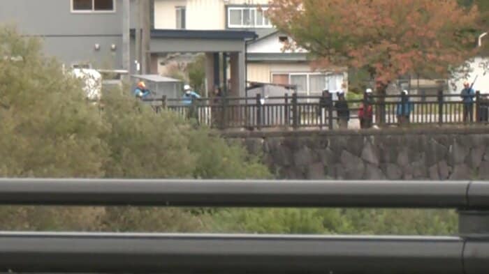 横手市で行われた緊急銃猟(22日)