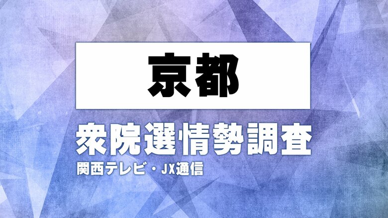 【序盤調査】京都の激戦区の情勢は　関西テレビ・JX通信　衆院選情勢調査【衆院選】｜FNNプライムオンライン