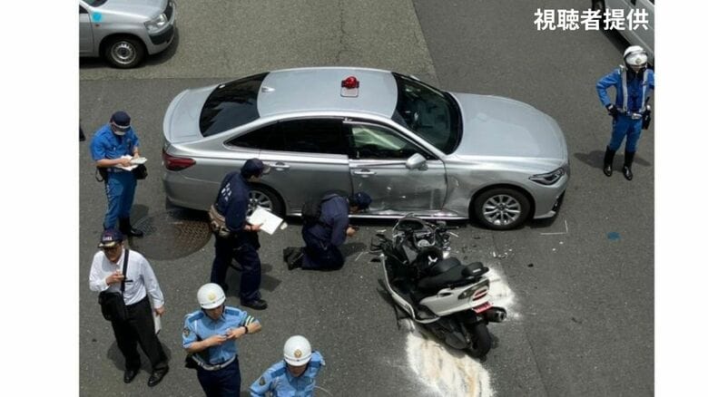 覆面パトカーとバイクの事故で20歳とみられる男性死亡　追跡中の「信号無視車両」とは「別のバイク」とぶつかる｜FNNプライムオンライン