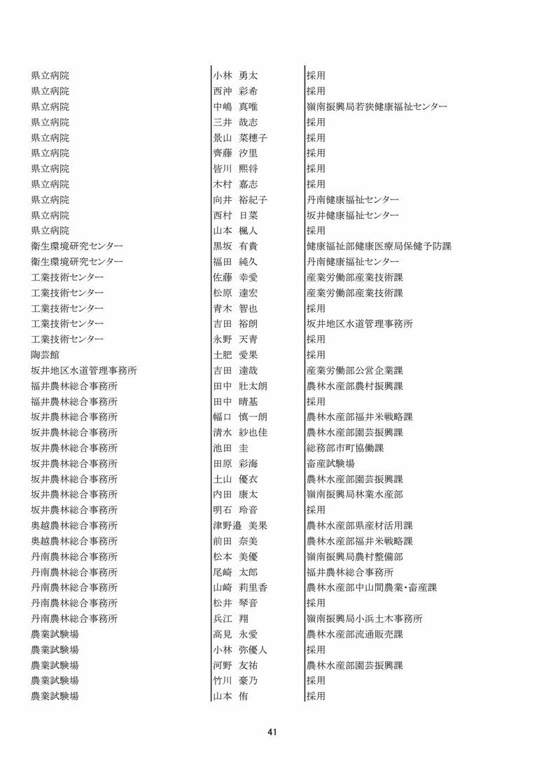 一般職員
