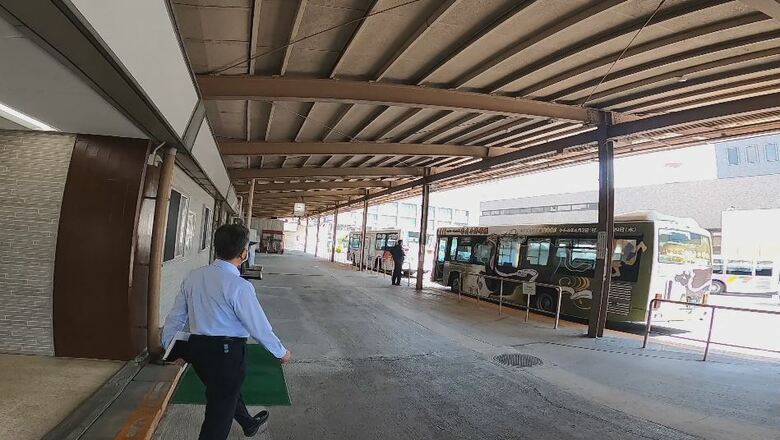 かつてはバス発着場だった