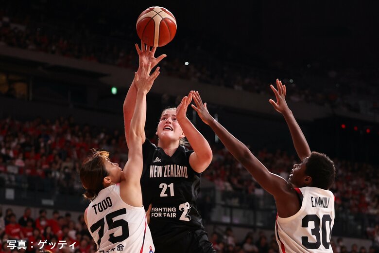 ニュージーランドのローレン・ウィッティカー選手（6日、東京・有明アリーナ）