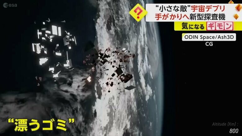 役目を終えた人工衛星やロケットの破片などのゴミ“宇宙デブリ”の数は、大小合わせて1億個以上