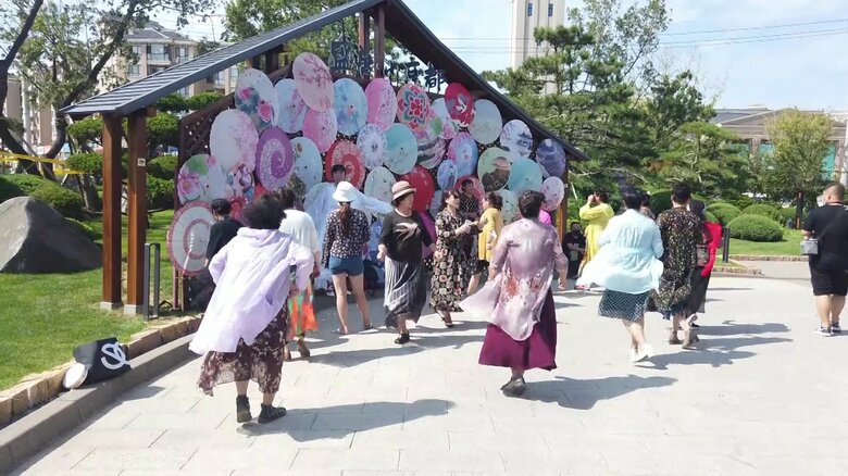 中国の日常の光景「広場ダンス」も見られたが・・・