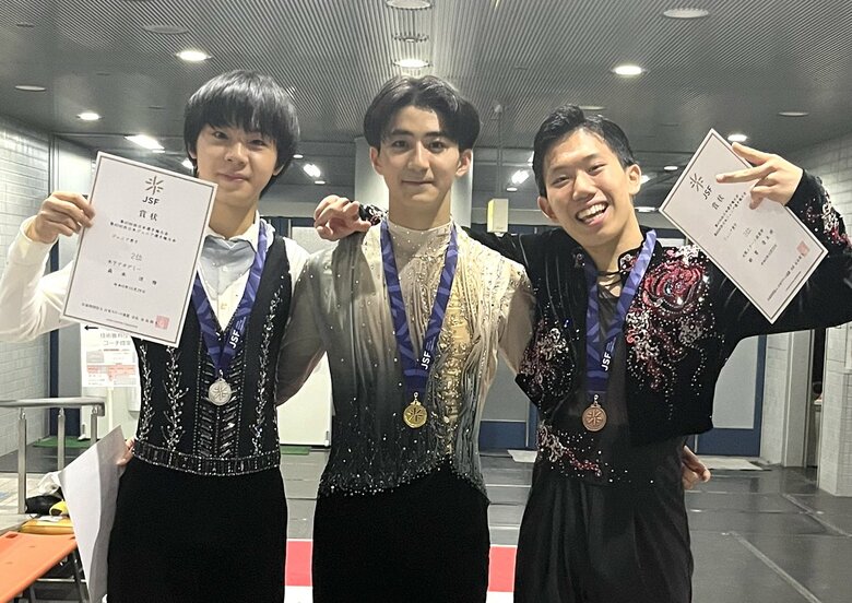 ジュニア男子表彰台（西日本選手権）