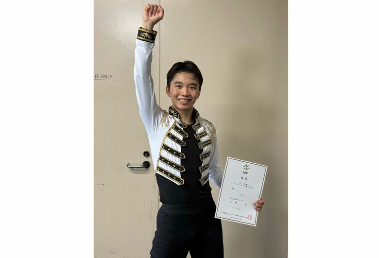 現役続行を決め2連覇した友野一希（近畿選手権）