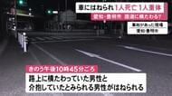 横たわっていた人を介抱中か…夜の国道上にいた男性2人が乗用車にはねられ1人死亡1人重体 運転手の58歳男を現行犯逮捕