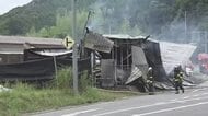 【続報】松江市の建物火災はほぼ消し止められる…事業所の建物か大きな黒煙が上がり周囲が騒然（島根）
