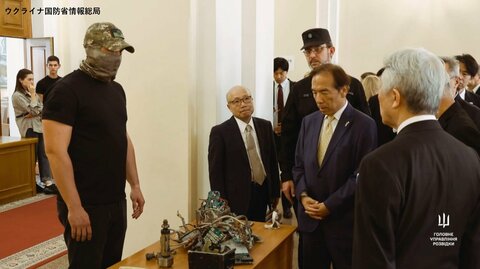 ウクライナが森衆院議長に北朝鮮製ミサイル部品を公開「日本にも脅威」