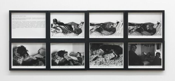 《眠る人々−ラファエル・ブロサール》1980年 © Sophie Calle / ADAGP, Paris 2024 Courtesy of the artist and Perrotin
