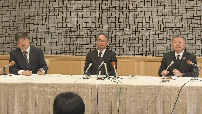 県石油商業組合の会見（12月5日）