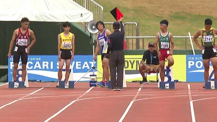 失格を告げられる畠山選手