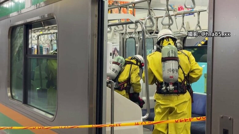 JR東海道線の車内でスプレー噴射 16歳少年を逮捕 友人ら5人と横浜駅から乗車して犯行|FNNプライムオンライン