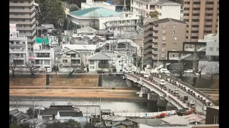 岡山県庁東側の渋滞スポット　市道改良工事完了へ…岡山市”渋滞緩和やバスの定時性などに寄与”【岡山】｜FNNプライムオンライン