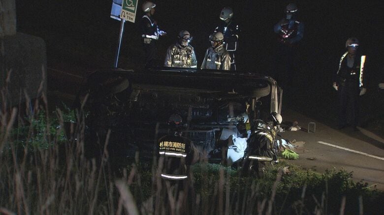 豊平川の河川敷に軽乗用車が転落_40代男性を病院搬送…意識はあり会話可能な状態〈札幌市〉｜FNNプライムオンライン