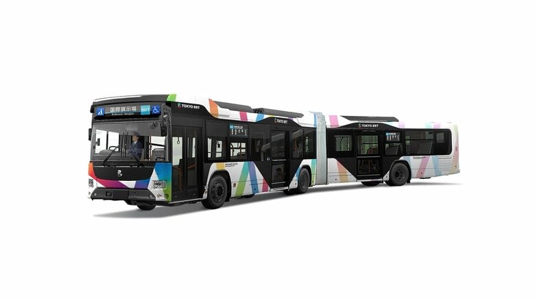 東京BRT　東京駅方面へ延伸　9月16日から運行開始　新ルートの東京駅・銀座・築地の停留所で設置準備が最終段階｜FNNプライムオンライン
