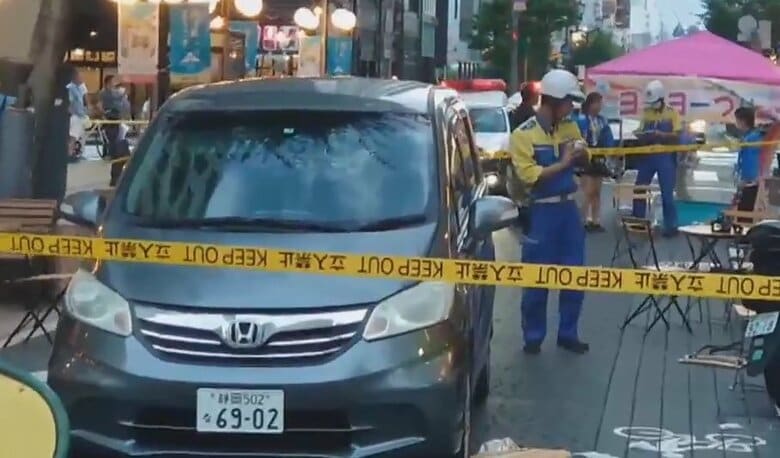 「個人的な悩みあった」逮捕の26歳男　歩行者天国に車突っ込み3人けが　静岡市｜FNNプライムオンライン