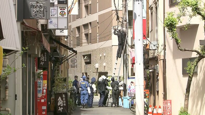 ベトナム人女性が倒れているのが見つかった現場(今年5月 東京・文京区)