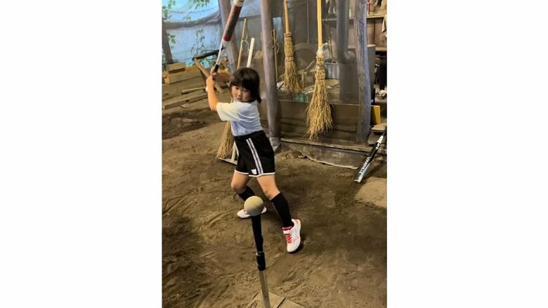 ソフトボールにハマっている三女