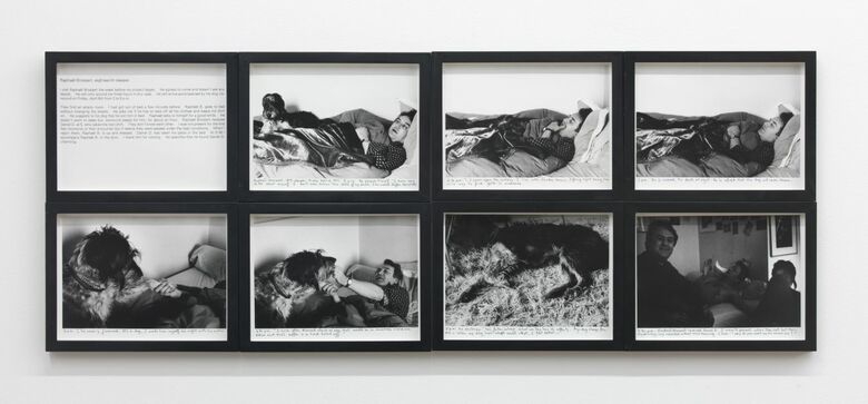 《眠る人々−ラファエル・ブロサール》1980年 © Sophie Calle / ADAGP, Paris 2024 Courtesy of the artist and Perrotin