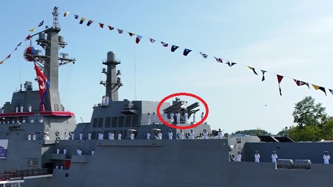 「崔賢」の対空システム　レーダー＋対空ミサイル＋対空機関砲を一体化 （2025年6月）