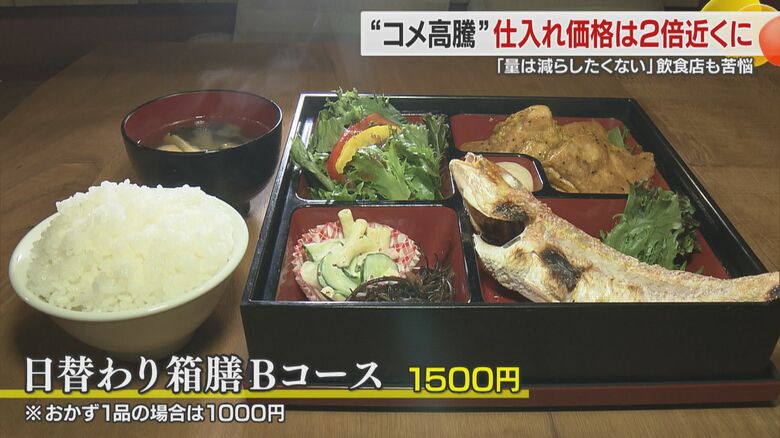 ランチにも新米が登場