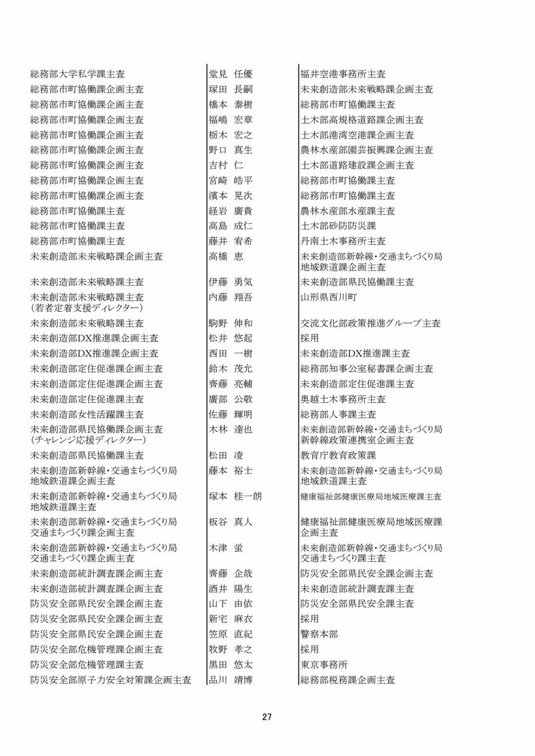 主査級
