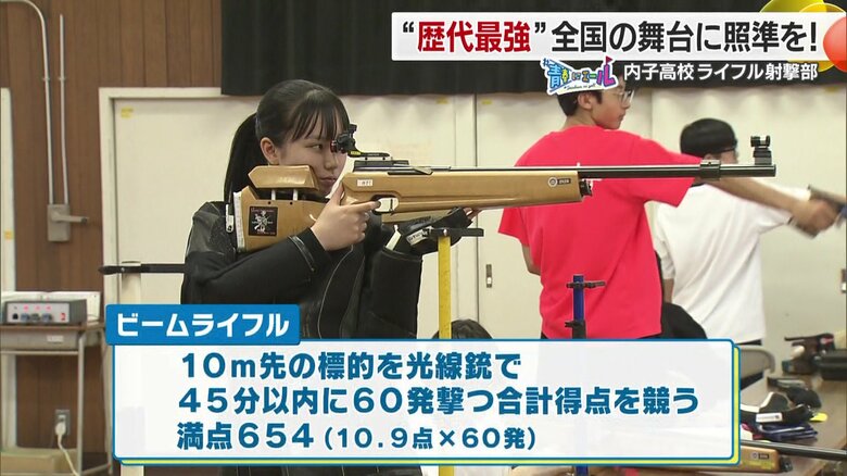 ６０発の合計点で競い合う