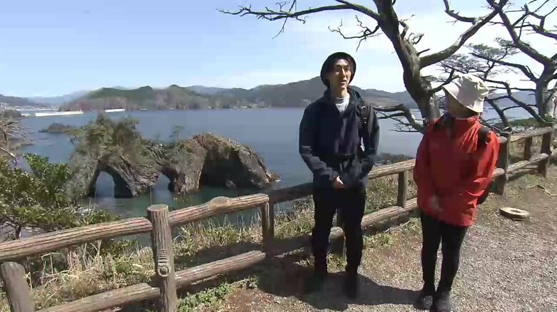 案内してくれた大船渡市観光物産協会の村上航さん