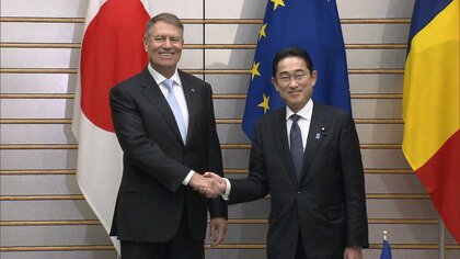 “中露念頭”に「力による現状変更に反対」の決意表明　日ルーマニア首脳会談