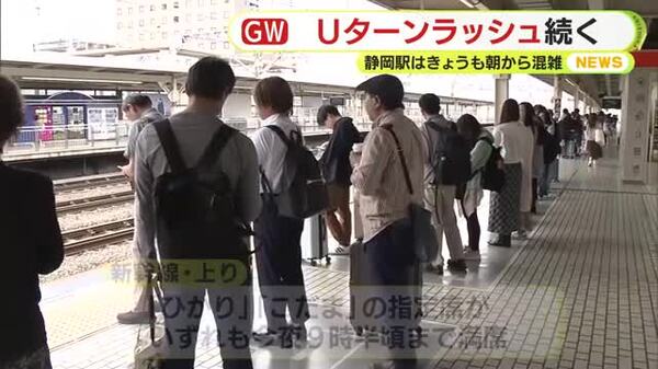 帰省や旅行を終えて自宅に向かう人　まだまだお出かけに向かう人　駅はきょうも混雑　東名・上りは神奈川県境付近で渋滞