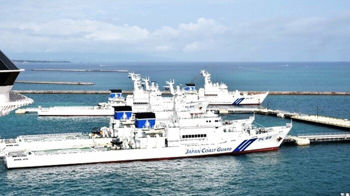 尖閣諸島警備の為配備されている海上保安庁の巡視船